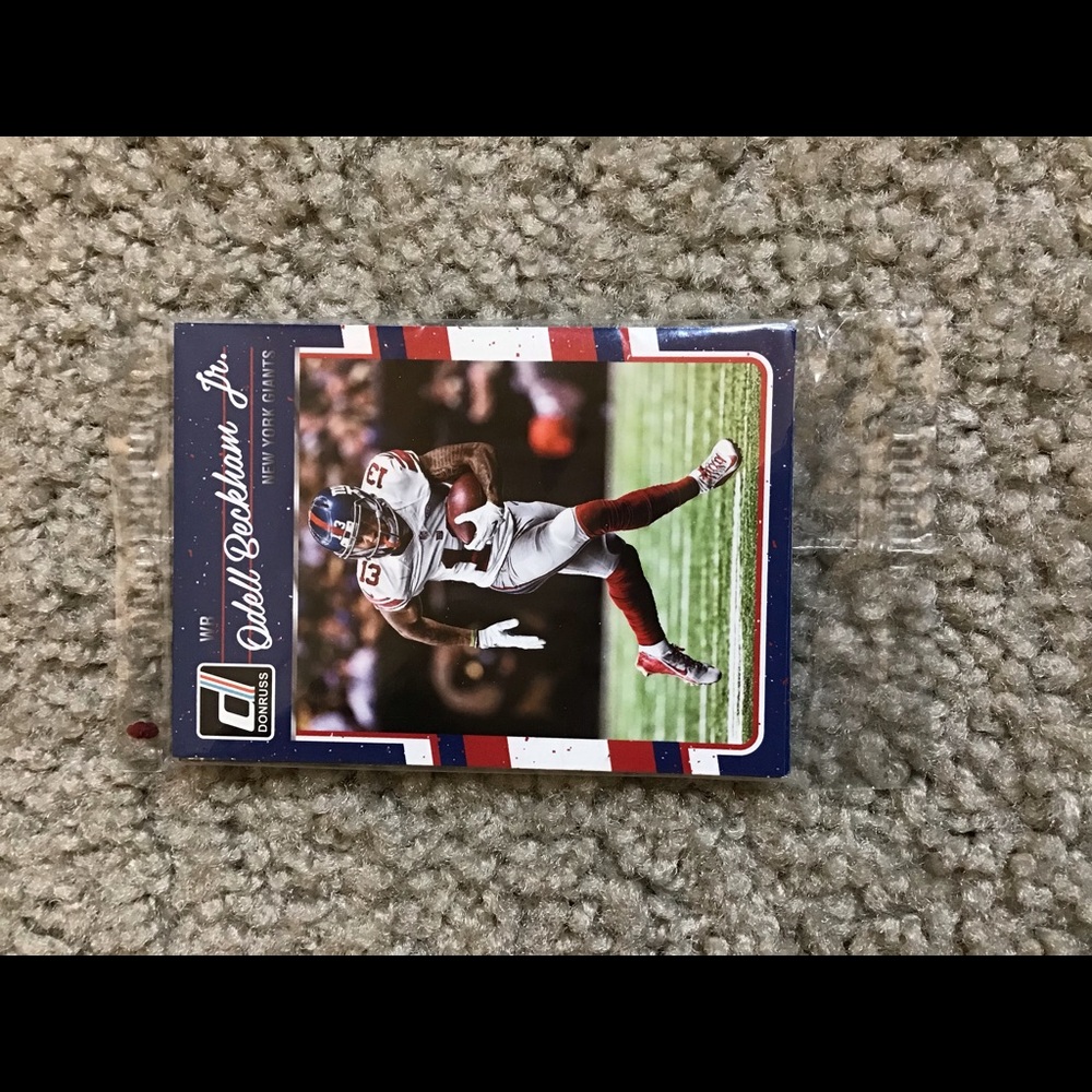 Odell NY Giants football cards